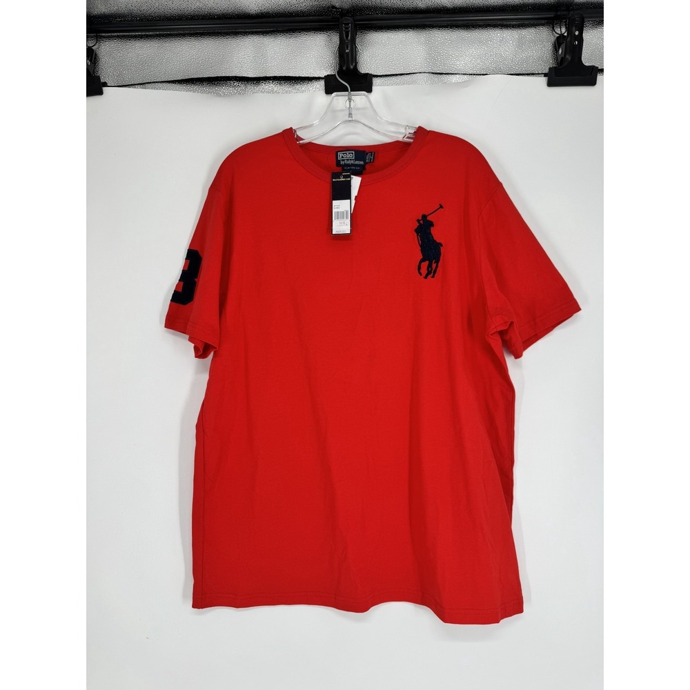 Polo Ralph Lauren T Shirt Graphic 2XL Custom Fit Big Pony Logo Short Sleeve #3